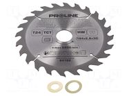 Circular saw; Ø: 184mm; Teeth: 24; cemented carbide; hardened; wood PROLINE