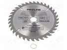 Circular saw; Ø: 160mm; Øhole: 20mm; Teeth: 36; cemented carbide PROLINE