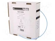 Heat shrink sleeve; glueless; 2: 1; 1.2mm; L: 10m; blue; polyolefine TASKER