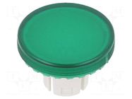 Actuator lens; 22mm; 61; transparent,green; plastic EAO