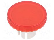 Actuator lens; 22mm; 61; red,transparent; plastic EAO