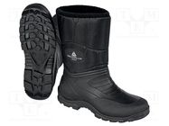 Boots; Size: 46; black; PVC; bad weather,temperature; furlined DELTA PLUS