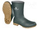 Boots; Size: 45; green; PVC; bad weather,slip; medium height DELTA PLUS