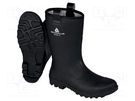 Boots; Size: 43; black; PVC; bad weather,slip,temperature,impact DELTA PLUS