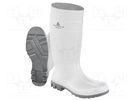 Boots; Size: 43; white-gray; PVC; bad weather,slip,impact DELTA PLUS