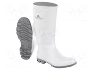 Boots; Size: 40; white-grey; PVC; bad weather,slip; high DELTA PLUS