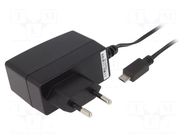 Power supply: switching; 5VDC; 2.4A; 12W; Out: USB micro; 79.94% SUNNY