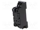 Socket; PIN: 8; 10A; for DIN rail mounting; screw terminals OMRON