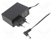 Power supply: switched-mode; mains,plug; 12VDC; 2A; 24W; Plug: EU ESPE