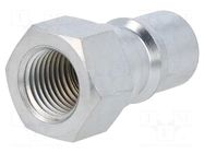 Quick connection coupling; max.300bar; G 1/4"; -40÷100°C; L: 35mm PNEUMAT
