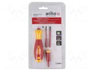 Kit: screwdrivers; torque,insulated; PlusMinus PZ-type; 1kVAC WIHA