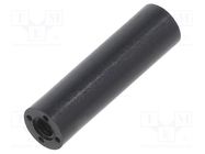 Spacer sleeve; cylindrical; polyamide; M2,5; L: 18mm; Øout: 5mm 