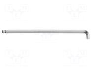 Wrench; hex key,spherical; HEX 2mm; Overall len: 101mm WIHA