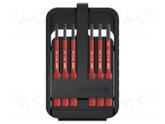 Kit: screwdriver bits; Torx® PLUS; 1kVAC; Holder: hexagonal; 6mm WIHA