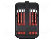 Kit: screwdriver bits; Phillips,Pozidriv®,slot; 1kVAC; 75mm WIHA