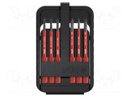 Kit: screwdriver bits; insulated; Phillips,Pozidriv®,slot; 1kVAC WIHA