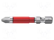 Screwdriver bit; Pozidriv®; PZ2; 1/4"; Overall len: 49mm; 5pcs; TY WIHA