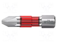 Screwdriver bit; Pozidriv®; PZ2; 1/4"; Overall len: 29mm; 5pcs; TY WIHA