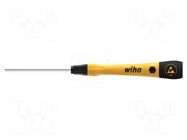 Screwdriver; precision; 6-angles socket; HEX 3mm; ESD WIHA
