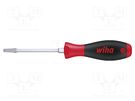 Screwdriver; slot; assisted with a key; 3,5x0,6mm; SoftFinish® WIHA