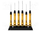 Kit: screwdrivers; precision; Phillips,slot; ESD; PicoFinish® ESD WIHA