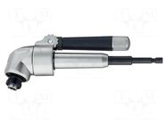 Holder; 1/4"; Overall len: 165mm; Mounting: 1/4" (E6,3mm); angular WIHA
