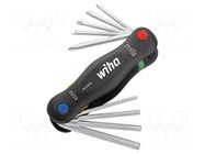 Wrench-set; hex key,Phillips,spanner,Torx®; 9pcs. WIHA