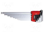 Wrench-set; hex key; Chrom-vanadium steel; Plating: chromium WIHA
