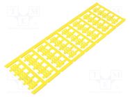 Markers; 2÷3.5mm; polyamide 66; yellow; -40÷100°C; snap fastener WEIDMÜLLER