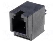 Connector: RJ9; socket; PIN: 4; Cat: 3; gold-plated; 4p4c; on PCBs MOLEX