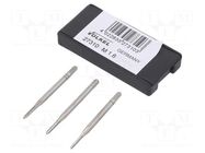Tap; high speed steel grounded HSS-G; M1,6; 0.35; L: 32mm; 3pcs. VÖLKEL
