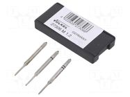 Tap; high speed steel grounded HSS-G; M1,2; 0.25; L: 32mm; 3pcs. VÖLKEL
