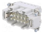 Connector: HDC; contact insert; male; EPIC H-BE; PIN: 10; 16A; 500V LAPP