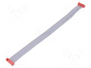 Ribbon cable with connectors; Tape ph: 1.27mm; PIN: 10; Len: 0.2m TE Connectivity