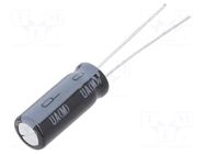 Supercapacitor; THT; 2.5F; 2.7VDC; ±20%; Ø8x20mm; Pitch: 3.5mm; EDLC NICHICON