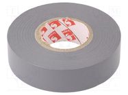 Tape: electrical insulating; W: 19mm; L: 25m; Thk: 0.15mm; grey; 170% SCAPA