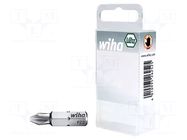 Screwdriver bit; Pozidriv®; PZ2; 1/4"; Overall len: 25mm; 10pcs. WIHA
