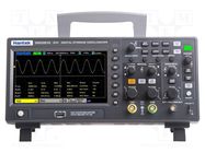 Oscilloscope: digital; DSO; Ch: 2; 100MHz; 1Gsps; 4Mpts/ch; DSO2000 HANTEK