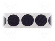 Tape: hook and loop; hook; acrylic; black; Application: fixing VELCRO®