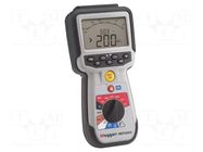 Meter: insulation resistance; LCD; R range: 0.01÷1000kΩ; 1nF÷10uF MEGGER