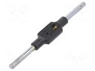 Tap wrench; Grip capac: 1/16"-1/4",M1-M8; L: 130mm; steel VÖLKEL