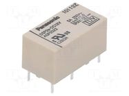 Relay: electromagnetic; DPST; Ucoil: 12VDC; Icontacts max: 5A; DSP PANASONIC