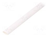 Heat shrink sleeve; glueless; 2: 1; 9.5mm; L: 1m; white; polyolefine TASKER