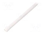 Heat shrink sleeve; glueless; 2: 1; 6.4mm; L: 1m; white; polyolefine TASKER
