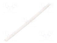 Heat shrink sleeve; glueless; 2: 1; 3.2mm; L: 1m; white; polyolefine TASKER
