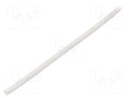 Heat shrink sleeve; glueless; 2: 1; 2.4mm; L: 1m; white; polyolefine TASKER