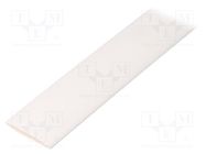 Heat shrink sleeve; glueless; 2: 1; 19mm; L: 1m; white; polyolefine TASKER