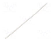 Heat shrink sleeve; glueless; 2: 1; 1.6mm; L: 1m; white; polyolefine TASKER