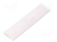 Heat shrink sleeve; glueless; 2: 1; 12.7mm; L: 1m; white TASKER