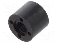 Spacer sleeve; cylindrical; polyamide; M2,5; L: 4mm; Øout: 5mm DREMEC